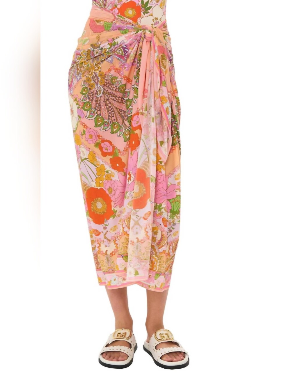 Camilla Clever Clogs Long Sarong Coverup NWOT